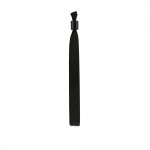 Pulsera para eventos de raso suave y brillante con cierre de seguridad color negro primera vista