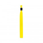Pulsera para eventos de raso suave y brillante con cierre de seguridad color amarillo primera vista