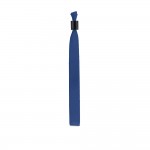 Pulsera para eventos de raso suave y brillante con cierre de seguridad color azul real primera vista