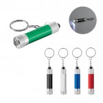 Llavero de aluminio parcialmente reciclado con linterna LED 3 posiciones varios colores