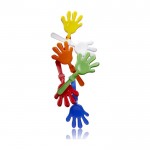 Mano aplaudidora de plástico en distintos colores ideal para animación primera vista