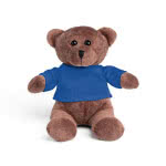 Peluche con camiseta para personalizar color azul