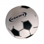 Balón inflable estilo fútbol retro color negro primera vista