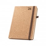 Agenda con tapa de corcho 2026 con logotipo