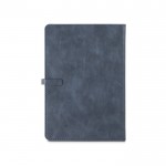Agenda color azul vista trasera