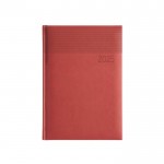 Agenda personalizada 2025 con estampado color rojo