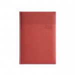 Agenda personalizada 2026 con estampado color rojo