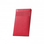 Agendas con logotipo y estampación color rojo