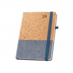 Agendas A5 personalizadas de corcho color azul