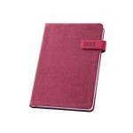 Agendas recicladas personalizadas color burdeos