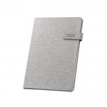 Agenda eco personalizada 2024 color gris claro