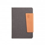 Agenda A5 en piel reciclada color gris oscuro décima vista