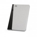 Agenda B5 reciclada en dos colores color gris cuarta vista