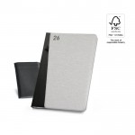 Agenda B5 reciclada en dos colores color gris tercea vista
