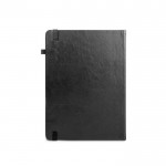 Agenda de cuero sintético con portaboli y planificación semanal B5 color negro segunda vista