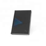 Agenda ecológica con dos bolsillos exteriores y marcador de cinta A5 color azul