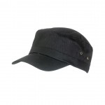 Gorra tipo militar personalizable color negro