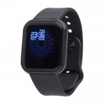 Smartwatch inalámbrico multifunción con pulsera ajustable y USB color negro segunda vista