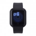 Smartwatch inalámbrico multifunción con pulsera ajustable y USB color negro tercera vista