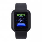 Smartwatch inalámbrico multifunción con pulsera ajustable y USB color negro cuarta vista