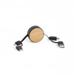 Cable con varias conexiones USB color negro