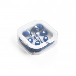 Auriculares de oreja con micrófono color azul real