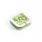 Auriculares de oreja con micrófono color verde claro