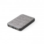 Batería portátil personalizada con RPET color gris