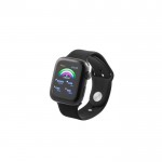 Smartwatch resistente al agua con aplicación HryFine incorporada color negro octava vista