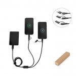 Cable USB 6 en 1 ultrarrápido de aluminio y PET reciclado versátil varios colores