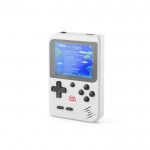 Consola portátil videojuegos con 256 clásicos de acción y deportes color gris imagen con logo 4