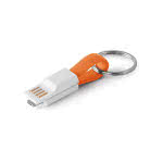 Llavero USB conexión Micro usb/IOS color naranja