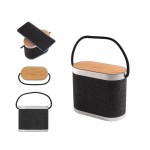 Altavoz portátil de RPET con cargador inalámbrico superrrápido varios colores