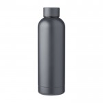 Botella térmica de acero reciclado acabado mate 500ml color gris primera vista