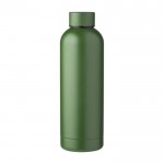Botella térmica de acero reciclado acabado mate 500ml color verde primera vista