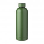 Botella térmica de acero reciclado acabado mate 500ml color verde primera vista
