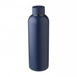 Botella térmica de acero reciclado acabado mate 500ml color azul marino segunda vista