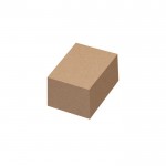 Adaptador de corriente de plástico reciclado con dos puertos USB en caja