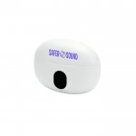 Auriculares inalámbricos de ABS reciclado con 4 horas de autonomía color blanco imagen con logo
