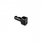 Adaptador para mechero ultrarrápido con dos puertos USB color negro