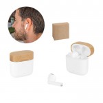Auriculares inalámbricos con tapa de bambú y 5 horas de autonomía varios colores