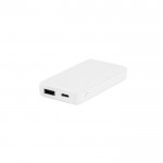Batería externa de tamaño extra pequeño con capacidad de 4.000 mAh color blanco