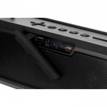 Altavoz portátil con transmisión BT 5.0 con ecualizador 16W color negro sexta vista