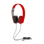 Auriculares plegables para publicidad color rojo