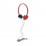Auriculares finos a color para publicidad color rojo