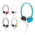 Auriculares finos a color para publicidad color verde claro vista productos