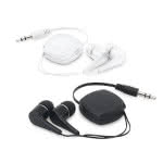 Auriculares retractiles para publicidad color blanco vista productos