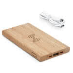 Powerbank inalámbrico merchandising color natural vista colores