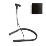 Auriculares con soporte para cuello color negro vista colores