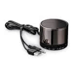Minialtavoces bluetooth de metal color titanio